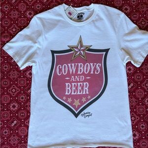 NWT Cowboys & Beer Relaxed Tee